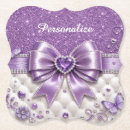 Suche nach lila glitter untersetzer Personalisiert