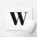 Suche nach und weißes monogramm mousepads Initiale
