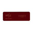 Suche nach goldblatt rücksende aufkleber Monogramm