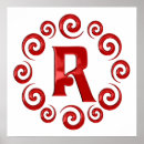 Suche nach buchstabe r poster Monogramm