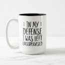 Suche nach verteidigung tassen Unbeaufsichtigt