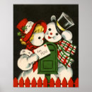 Suche nach retro schneemann poster Urlaub