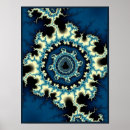 Suche nach blauer blitz poster Fraktal