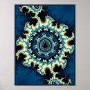 Suche nach blauer blitz poster Fraktal