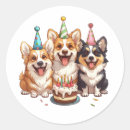 Suche nach corgi geburtstag aufkleber Welpe