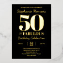 Suche nach 50 and fabulous einladungen Gold
