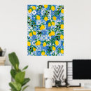 Suche nach fliesenmuster poster Blau