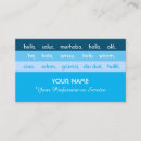 Suche nach sprache visitenkarten Blau