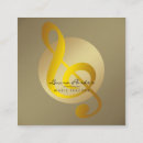 Suche nach musiklehrer visitenkarten Gold