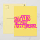 Suche nach lebendiges sein postkarten Typografie