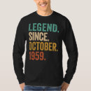 Suche nach legende seit 1959 tshirts Oktober