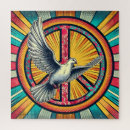 Suche nach peace sign puzzle Retro