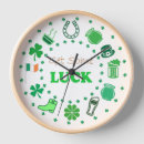 Suche nach st patrick tag wanduhren Kleeblatt