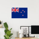 Suche nach neuseeland flagge poster Blau