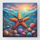 Suche nach seestern wanduhren Fisch