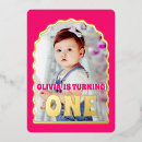 Suche nach elegant first birthday einladungen Baby girl