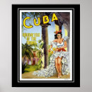 Suche nach kuba reise poster Vintag