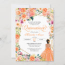Suche nach orange rose einladungen Quinceañera