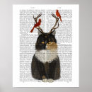 Suche nach katzen und vogel poster Steampunkkatzen