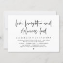 Suche nach speisen einladungen Schwarz weiß