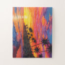 Suche nach tropischer sonnenuntergang puzzle Strand