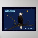 Suche nach alaska flagge poster Blau