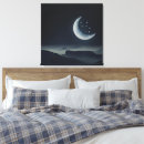 Suche nach mond und sterne leinwandbilder Sternennacht