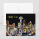 Suche nach seattle skyline postkarten Stadtbild