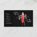 Suche nach rotes kleid visitenkarten Vintag