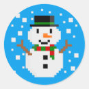 Suche nach pixel art aufkleber Schneemann