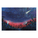 Suche nach sternschnuppen poster Nacht
