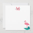 Suche nach rosa flamingo kleine grußkarten Monogramm