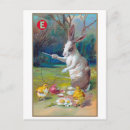 Suche nach vintager osterhase postkarten Korb