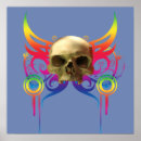 Suche nach vintage skull kunst poster Elegant