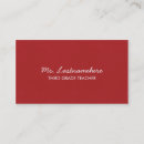 Suche nach lehrer visitenkarten Klasse