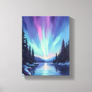 Suche nach nordlicht leinwanddruck leinwandbilder Aquarell