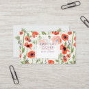 Suche nach poppies visitenkarten Mohn