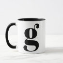 Suche nach monogramm g tassen Modern