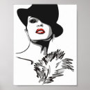 Suche nach weißer hut poster Rot