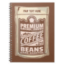 Suche nach kaffeebohnen notizbuch Café