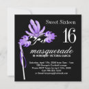 Suche nach masquerade party einladungen Lila