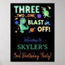 Suche nach dinosaurier geburtstag poster Für kinder