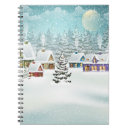 Suche nach schneebedeckte szene kleine notizbücher Wald