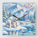 Suche nach eisbären wanduhren Weihnachten