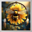 Suche nach bienen und sonnenblume poster Honigbiene