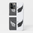 Suche nach flügel iphone hüllen Schwarz weiß