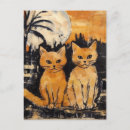 Suche nach orange mond postkarten Katze
