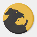 Suche nach katzen silhouette magnete Hund