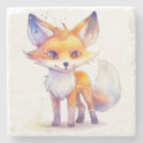Suche nach niedlicher fuchs untersetzer Aquarell