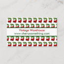 Suche nach rote kirschen visitenkarten Vintag